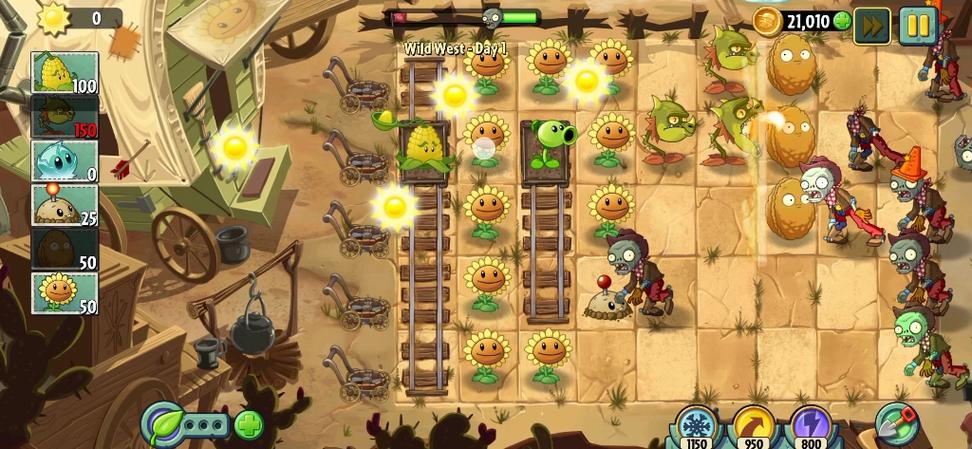 植物大战僵尸2狂野西部攻略，植物大战僵尸2狂野西部boss攻略-第2张图片-屿企游戏网