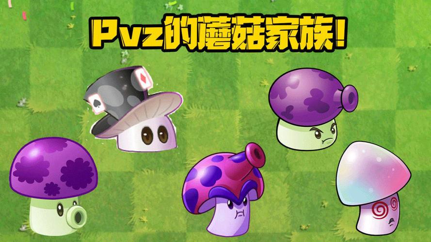 植物大战僵尸彩色蘑菇-植物大战僵尸彩绘