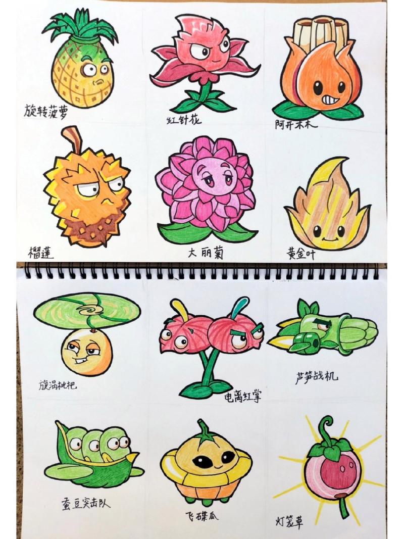 画植物大战僵尸中的植物_教我画植物大战僵尸里面的植物-第2张图片-屿企游戏网