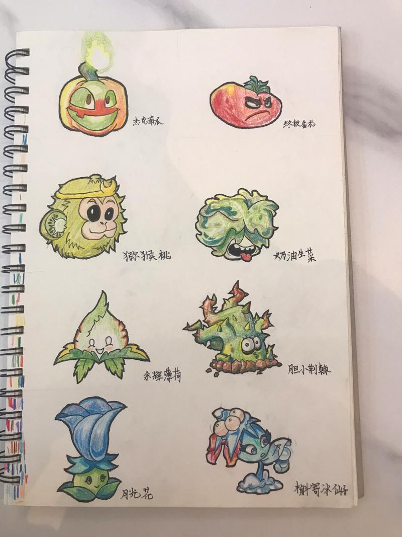 植物大战僵尸的植物画，植物大战僵尸所有植物画画-第4张图片-屿企游戏网