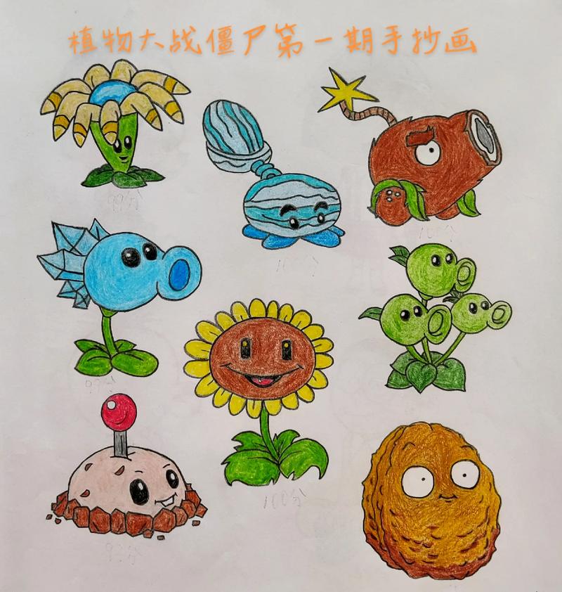 植物大战僵尸的植物怎么画-植物大战僵尸的植物怎么画简笔画简单又好看