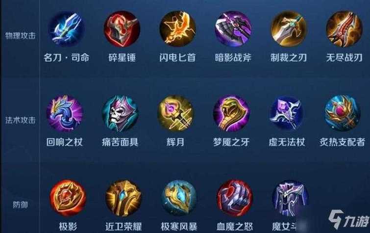 王者荣耀出装表横向，王者荣耀出装说明-第4张图片-屿企游戏网