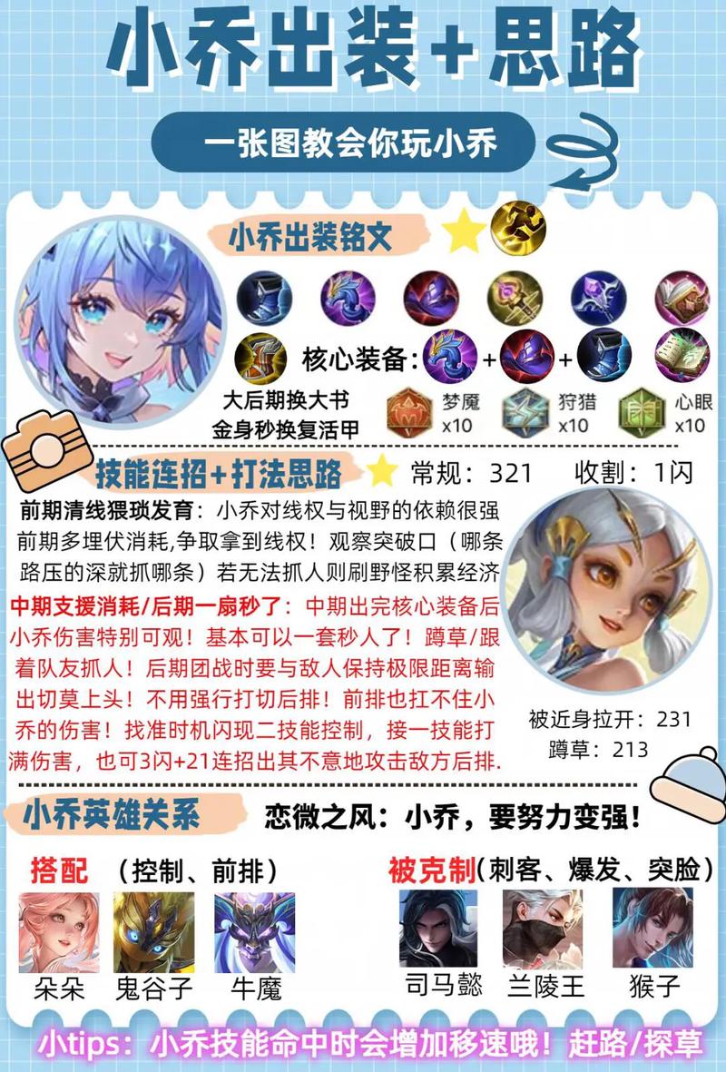 王者荣耀英雄小乔攻略，王者荣耀英雄小乔攻略教学-第4张图片-屿企游戏网