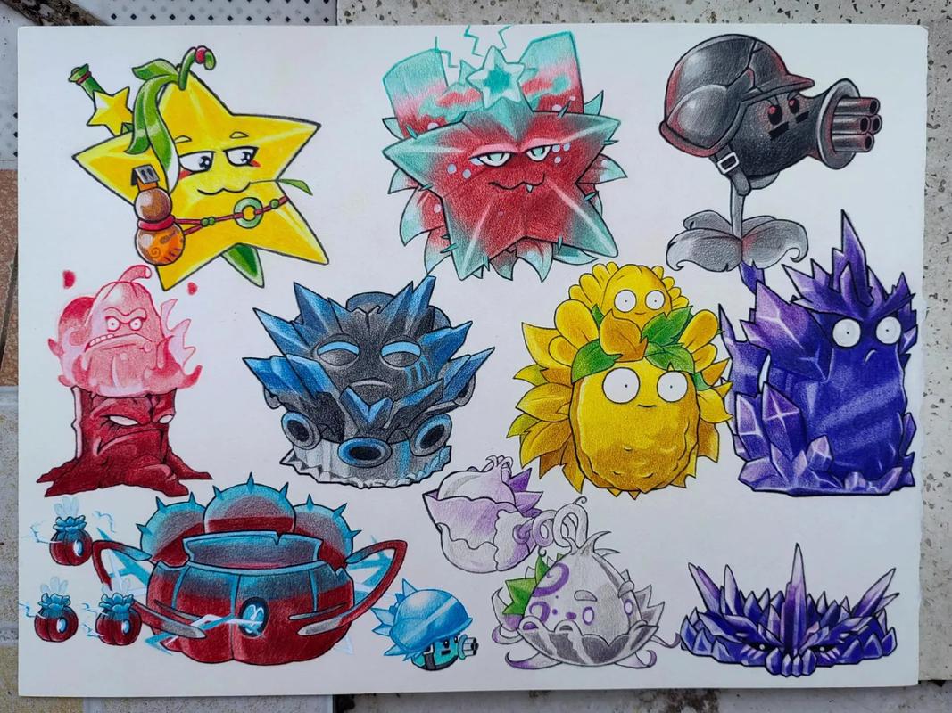 植物大战僵尸植物合体-植物大战僵尸植物合体机甲的简笔画-第5张图片-屿企游戏网