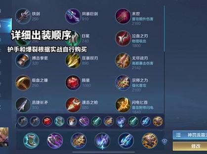 王者荣耀各职业出装，王者荣耀出装最强-第5张图片-屿企游戏网