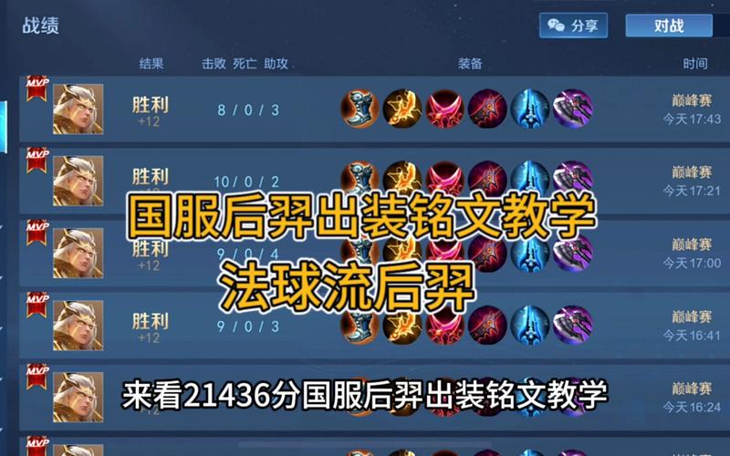 王者荣耀后羿打卡攻略视频_后羿王者局教学视频-第3张图片-屿企游戏网 王者荣耀后羿打卡攻略视频_后羿王者局教学视频-第3张图片-屿企游戏网