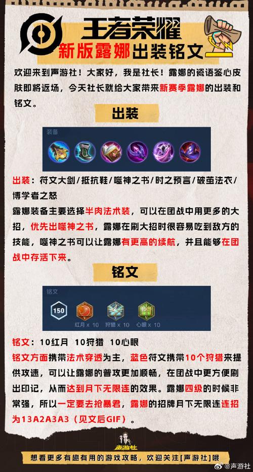 王者荣耀露娜的出装_王者荣耀露娜出装攻略-第4张图片-屿企游戏网