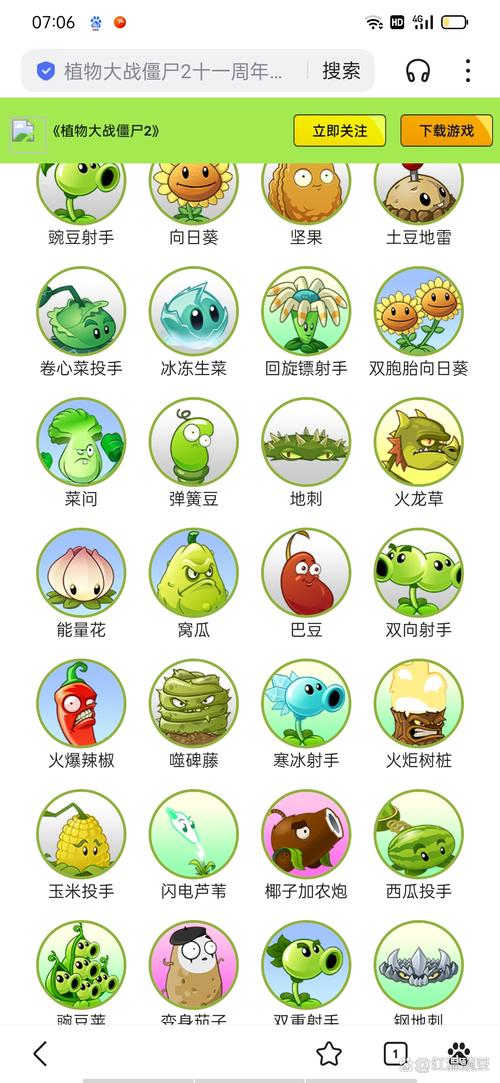植物大战僵尸2哪个植物，植物大战僵尸大全图鉴-第2张图片-屿企游戏网